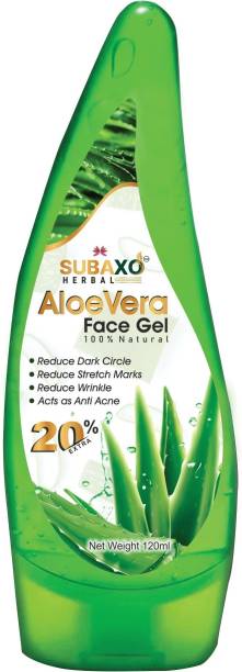Subaxo Herbal Aloe Vera Face Gel II Anti Wrinkle/Acne/Ageing-100 % Natural