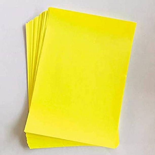 Eclet A4 20 Sheet Yellow Color Paper 180-240 GSM) paper A4 180 gsm Coloured Paper