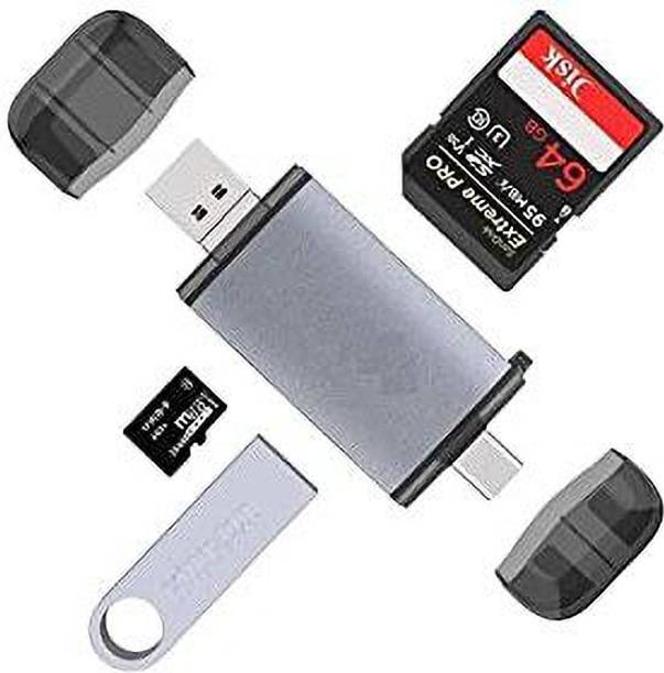 Gabbar ®All In 1 USB 3.0 Smart Card Reader High Speed TF Micro SD Card Reader OTG Type Card Reader