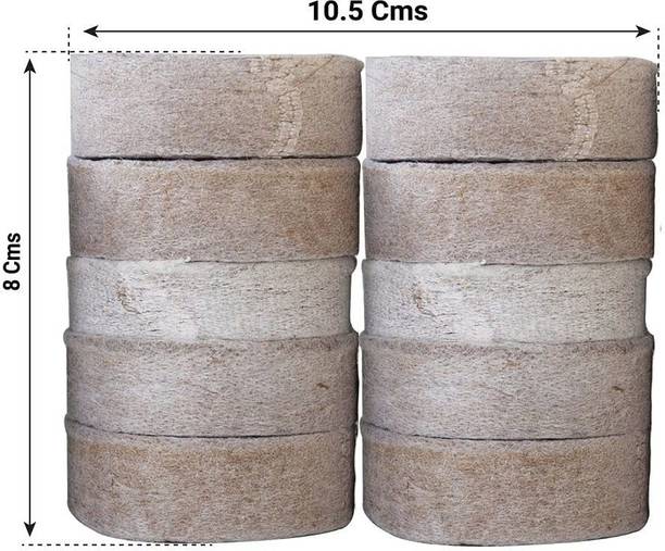 HOIVA ( Pack of 10) Coir Seedling Coins Coco-peat Disc Manure
