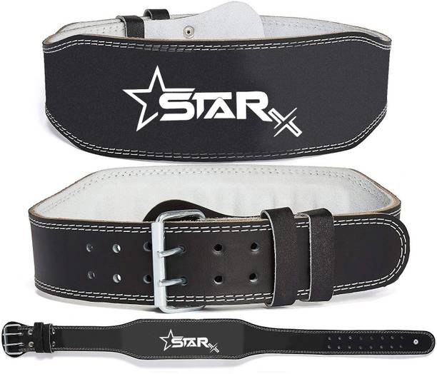 स्टार शी Black 4 Inch Foam Padded Gym Belt, Olympic Weight Lifting Belt (Size - Small) बैक सपोर्ट