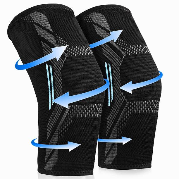 Leosportz 2 Pack Knee Brace, Compression Sleeve Support Unisex, Running,Gym, Hiking Knee Support