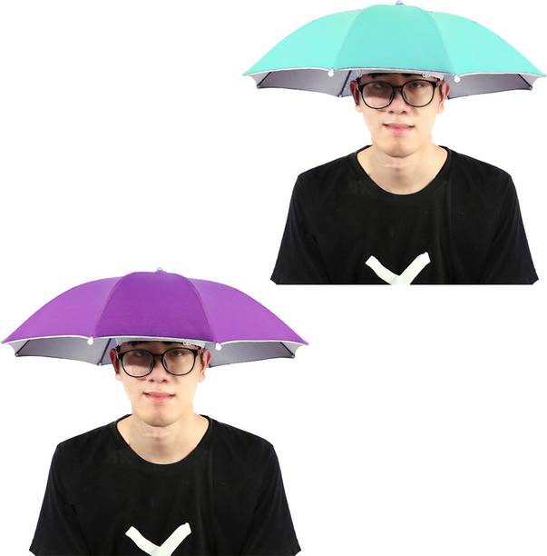 Dark Moon Hat Umbrella for Kids 2Pcs Cap Umbrella for Girls and Boys, Women, Men (a18) Umbrella