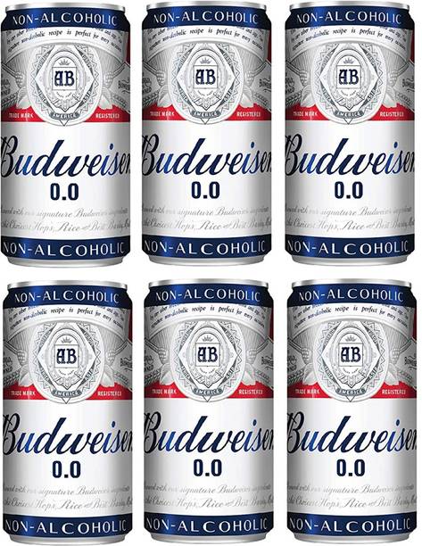 Budweiser 0.0 NON-ALCOHOLIC TIN PACK OF 6 Tin