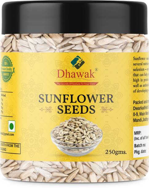 Dhawak Raw Sunflower Seed for Eating Jumbo Size [Jar Pack] Sunflower Seeds