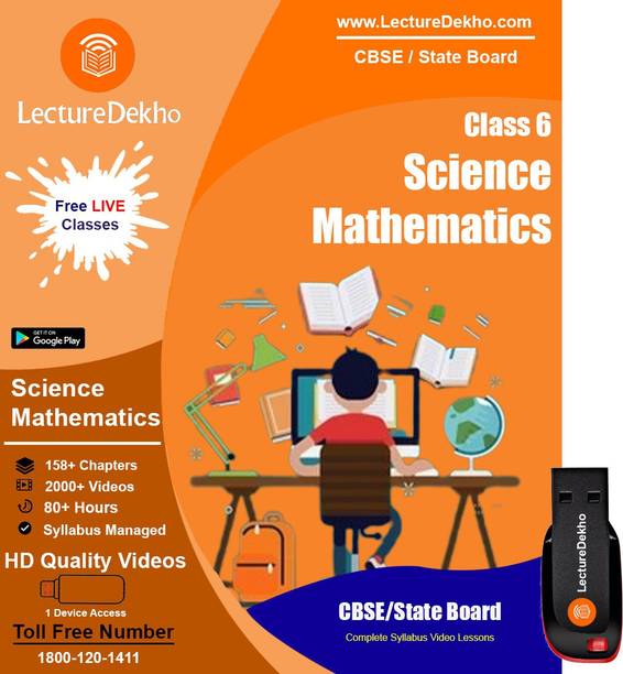 LectureDekho Science, Maths for Class 6 CBSE/State Board