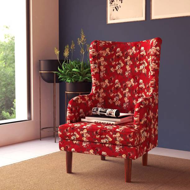 Douceur Furnitures Wing Chair / Sofa Chair / Relax chair for Living room , Bed Room , Hotels , Café Fabric Living Room Chair