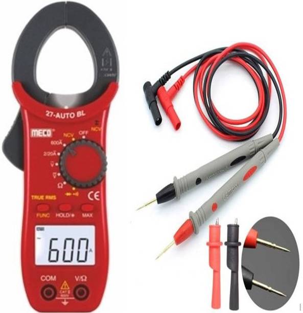 MECO Instrument 27 Auto BL 400A AC Auto Ranging 3½ Digit Temp Clamp meter with 1 Year Warranty Digital Multimeter