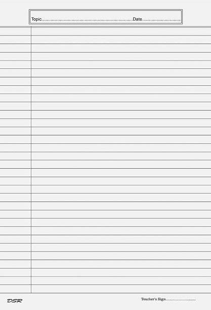 Eclet A4 100 Sheet Both Side Rulled White Sheet Project/Assignment/Practical/Homework (Pack of 100 sheets) A4 90 gsm A4 paper