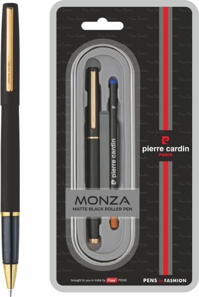 PIERRE CARDIN Monza Matte Black Roller Ball Pen