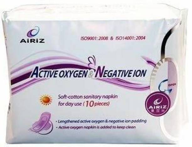 zikvik Airiz Active Oxygen and Negative Ion Sanitary Napkin for Day Use-Relax-10 Pieces Stroller Pram Pad