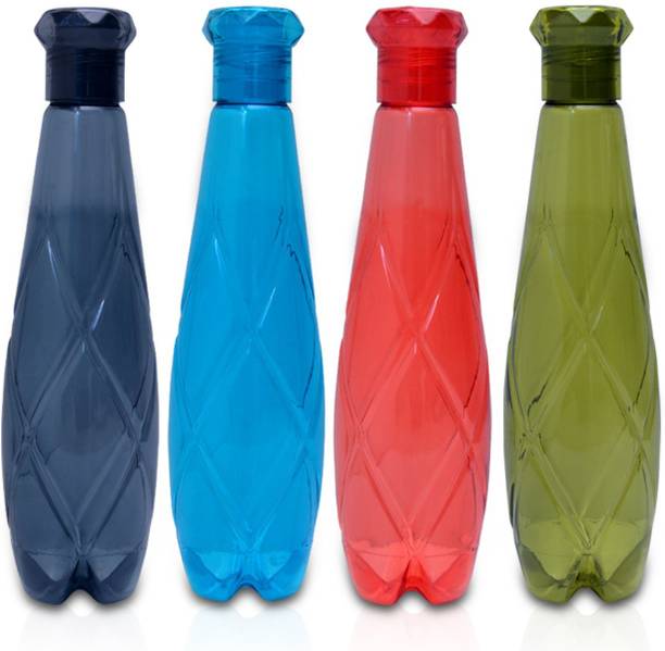 AneriDEALS Crystal Water Bottle for Fridge, for Home Office Gym School Boy, Unbreakable 1000 ml Plastic Bottle