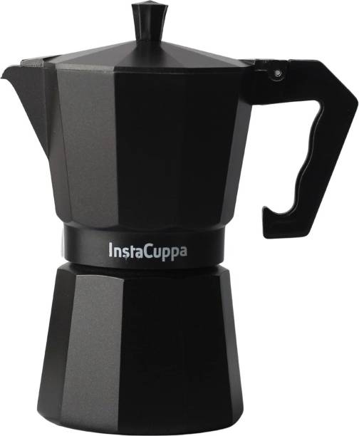 InstaCuppa Classic Stovetop Moka Pot Espresso Maker, Italian Style Percolator Coffee Maker 3 Cups Coffee Maker