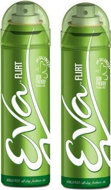 EVA FLIRT (125 ml x 2) Body Spray  -  For Men & Women