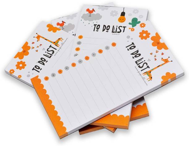 Flipkart SmartBuy Planner Notepads for Writing Notes, to Do List Planning Pad Undated Sheets Pocket-size Note Pad YES 50 Pages