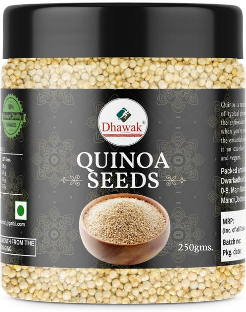 Dhawak Whole White Quinoa Seeds|Gluten Free White Quinoa Seeds [Jar Pack] Quinoa Seeds