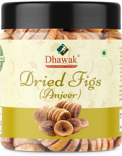 Dhawak Dried Figs Afghani Anjeer |Afghani Anjeer Big Size Anjir Dry Fruits [Jar Pack] Figs