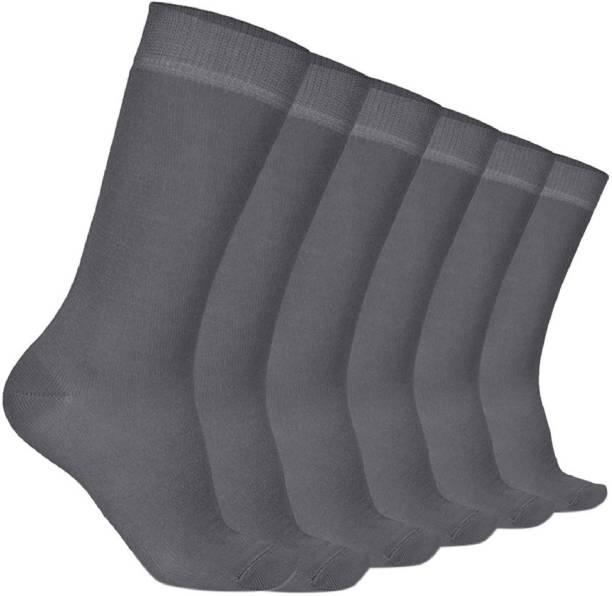 MUKHAKSH Grey Uniform Sock