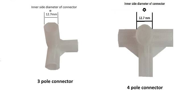 Jangid Enterprises 3pole and 4 pole pp connector inner diameter is 12.7 mm folding wardrobe connector Wire Connector