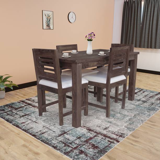 Tamannaartpalace Solid Sheesham Wood Italian Dining Table 4 Seater for Home/Kitchen/Dining Room Solid Wood 4 Seater Dining Table