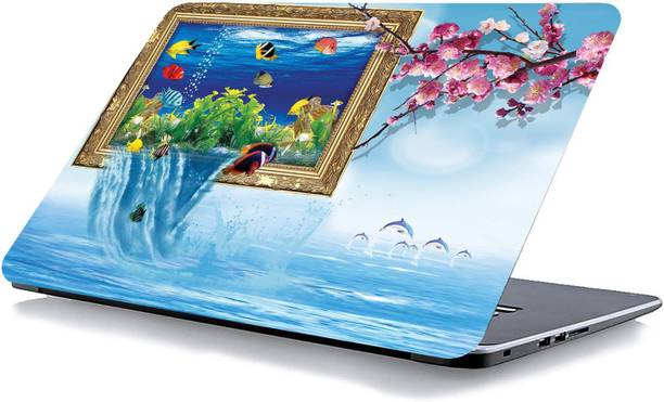 qth GRAPHICS LAP-5075 VINYL Reusable Laptop Skin Compatible for 15.6 inch