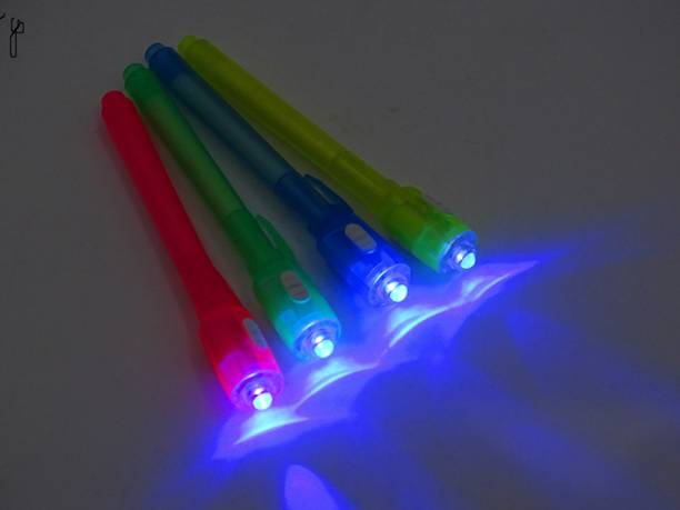 poksi invisible pen|3D PEN Magic Pen with UV Light Return gift Ball Pen Digital Pen Pen Gift Set