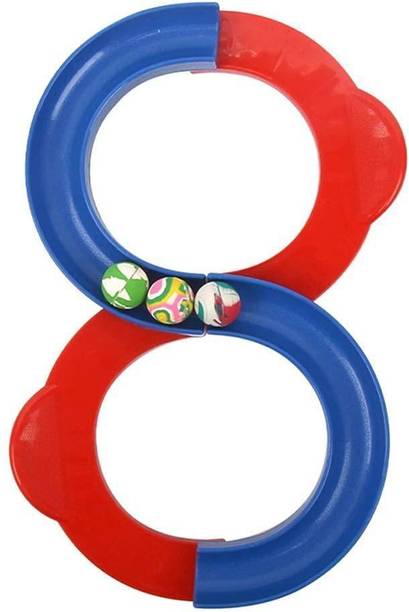 BHVMEY 8 Shape Infinity Loop Interaction Creative Track 2 Bouncing Ball Toys for Kids