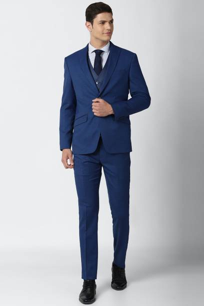 Men Single Breasted - 2 button Textured Suit