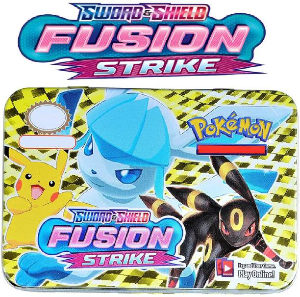 Bestie Toys Pokemon Cards Fusion Strike Tin Basic ,V, Vmax Cards