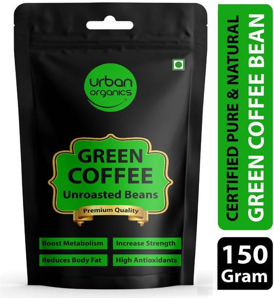 Urban Organics Green Coffee Beans - 150 Gram | For Immunity Building and Weight Loss Program Coffee Beans