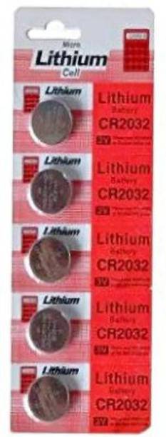 jivith Micro Lithium Cell CR2032 Coin Battery 3v( pack 5) Electronic Components Electronic Hobby Kit