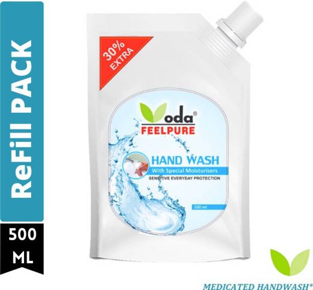 ODA FEELPURE mEDICATED Hand Wash | Doctor's #1 Choice | 500ml TOP SELLING Hand Wash Refill Pouch