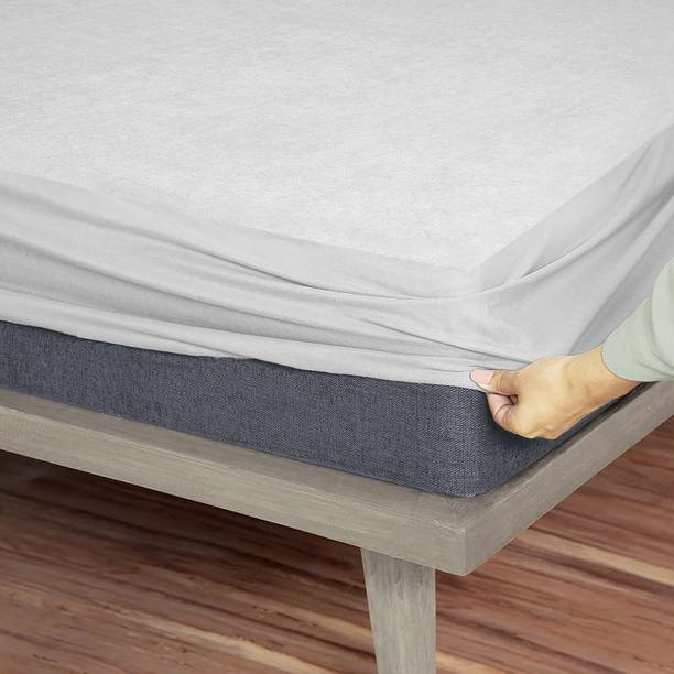 MHCDECOR Elastic Strap King Size Breathable, Stretchable, Waterproof Mattress Cover