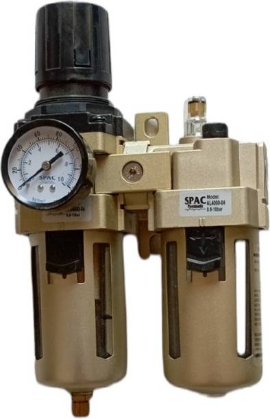 SPAC FRL 1/2'' Industrial Quality Air Filter + Regulator + Lubricator Test Indicator
