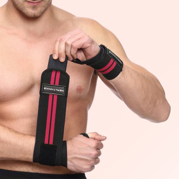 HealthHike Cotton Band/Wraps with Thumb Loop for Gym, Weight Lifting & Workout Wrist Support