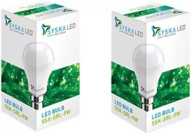Syska LED PO2 9 W Round B22 LED Bulb