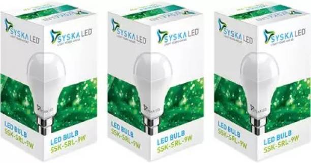 Syska LED SYS01 9 W Round B22 LED Bulb