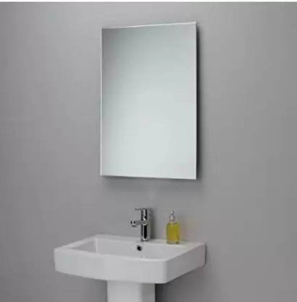 Aaina Wall Mirror for Bathroom Wash Basin Living Room Bedroom (Square, 12 x 15 Inch) Decorative Mirror