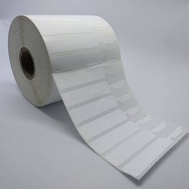 Solitaire 81MM X 12MM Jewellery Tag Labels with flap, 1 Pack of 3000 Pcs Each, Total 3000 Labels self adhesive Paper Label