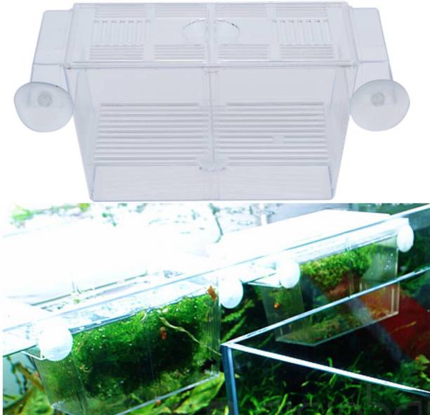 VAYINATO Chicos Aquarium Guppy Breeding Isolation Box Transparent Acrylic Rectangle Aquarium Tank