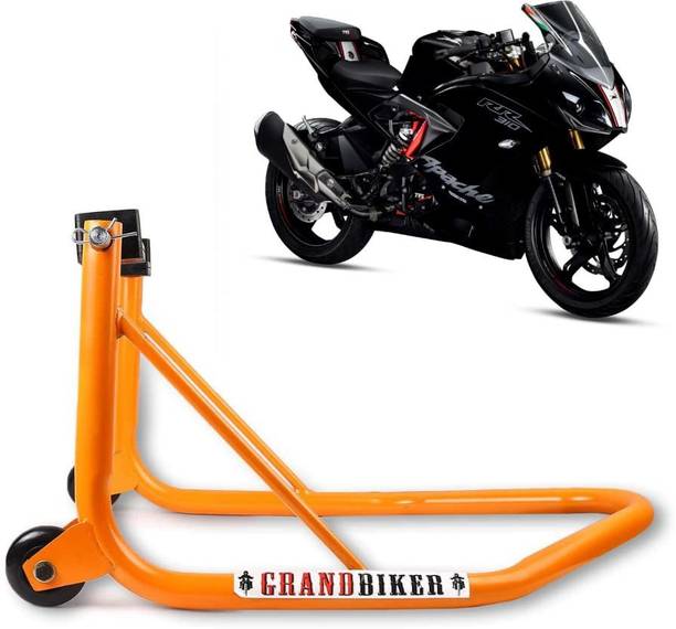 Grandbiker Rear Wheel Paddock Stand Extra Strong with Swing Arm Rest for TVS Apache 310RR Bike Storage Stand