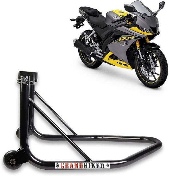 Grandbiker Rear Wheel Paddock for Yamaha R15 All Versions Black Bike Storage Stand