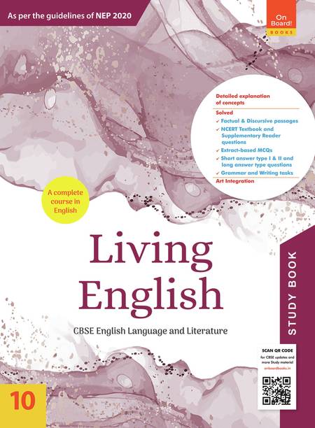 Living English 10 Study Book - 2022 (NEP 2020) | Main Course Book For Class 10 Living English | Ratna Sagar Living English Study Book For Class 10