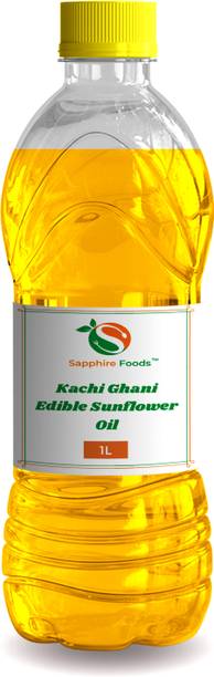 Sapphire Foods Cold Pressed Kachi Ghani Edible Surajmukhi Phool Ka Tel / Sunflower Oil