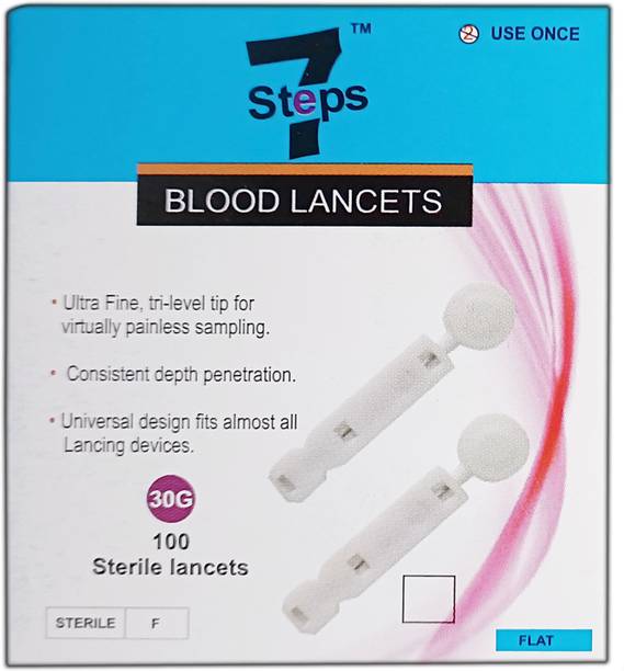 Seven Steps Flats Blood 100 Glucometer Lancets
