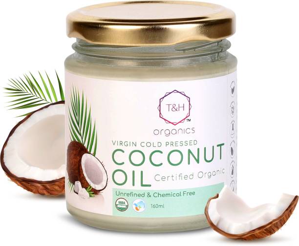 T&H Organics Organics Extra Virgin Cold Pressed Coconut Oil Hair Oil