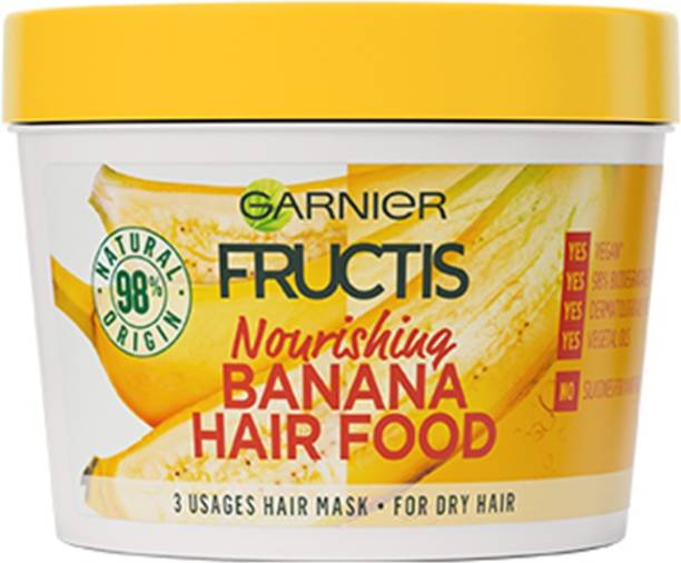 GARNIER Fructis Hair Food - Nourishing Banana Hair Mask For Dry Hair