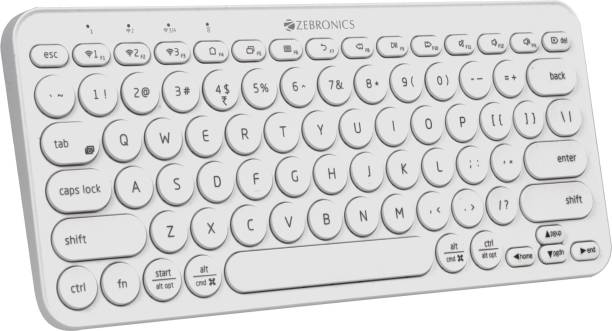 ZEBRONICS Zeb -K5000MW Wireless Multi-device, Compact Design With Scissor Keys Bluetooth Laptop Keyboard