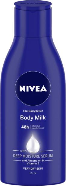 NIVEA Body Lotion for Very Dry Skin, Nourishing Body Milk with 2x Almond Oil, For Men & Women
