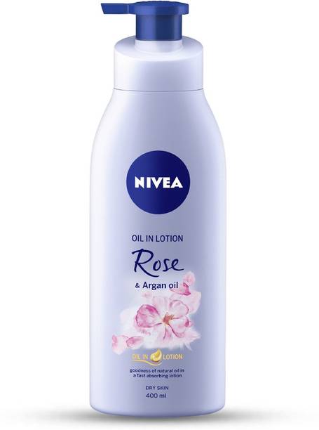 NIVEA Body Lotion for Dry Skin, Rose & Argan Oil